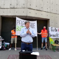 Demo gegen Schließung der Krankenpflegeschule Groß-Sand, 11.08.2020